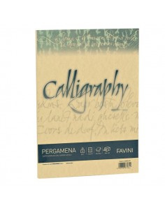 Calligraphy Pergamena Liscio Favini - oro - fogli - A4 - 190 g - A69W084 (conf.50)