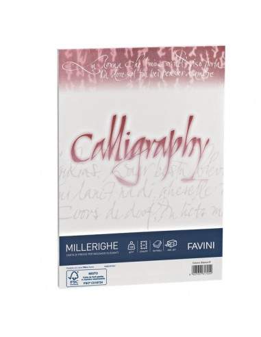 Calligraphy Millerighe Rigato Favini - bianco - fogli - A4 - 100 g - A690224 (conf.50)
