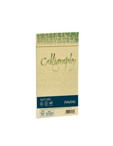 Calligraphy Nature Favini - Oliva - buste - 11X22 - 120 g - A57N104 (conf.25)