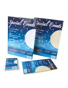 Carta metallizzata Special Events Favini - 120 g/m2 - bianco - A690154 (conf.20)
