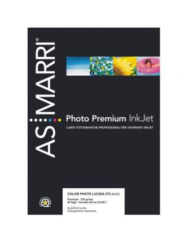 Carta fotografica lucida per stampanti laser AS Marri conf.25 9063 150 g/mq 