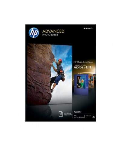 Carta fotografica HP Advanced Hewlett Packard - lucida - A4 - 250 g/mg - Q5456A (conf.25)