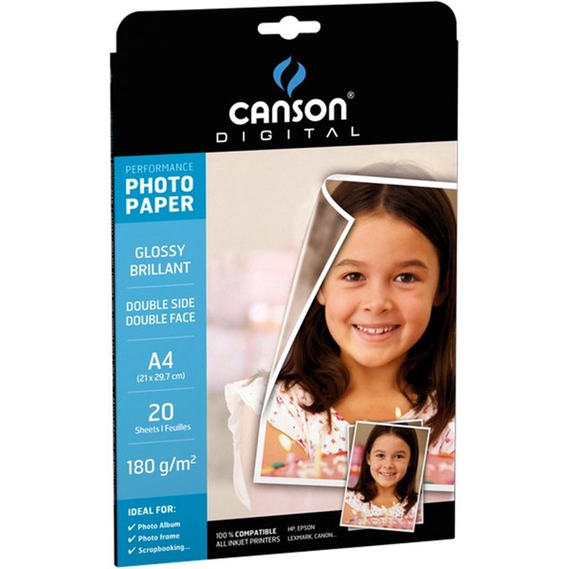 Carta fotografica Performance Canson - Glossy - A3 - 210 g/mq - C200004326  (conf.50)