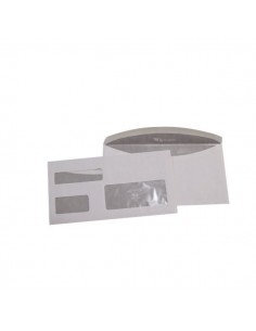 Busta con tripla finestra Pigna - 11,5x23 cm - 80 gr - 0224303 (conf.1000)