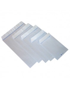 Buste a sacco con strip Pigna - bianco - 23x33 cm - 80 g/mq - strip - 0029481 (conf.500) Pigna - 1 2