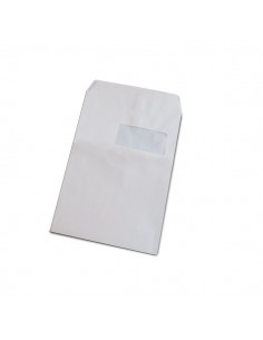 Buste a sacco con strip Pigna - con finestra 5,5x11,0 - 23x33 cm - 100 gr/mq. - 948/0054393 (conf.500) Pigna - 1 2