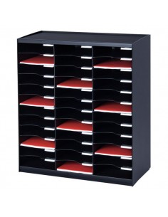 Sistema di smistamento corrispondenza Paperflow - 36 scomparti - grigio - 67,4x30,8x79,1 cm - 803.02 2