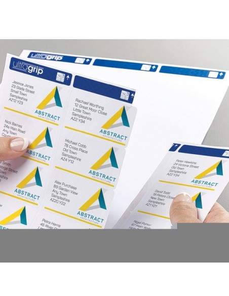 Etichette bianche per buste Ultragrip™ Avery - laser - 63,5x33,9 mm - et/ff 24 - L7159-15 (conf.15)