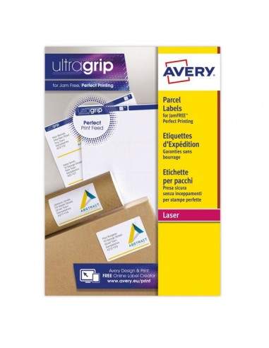 Etichette bianche per pacchi Ultragrip™ Avery - laser - 99,1x57 mm - et/ff 10 - L7173-15 (conf.15)