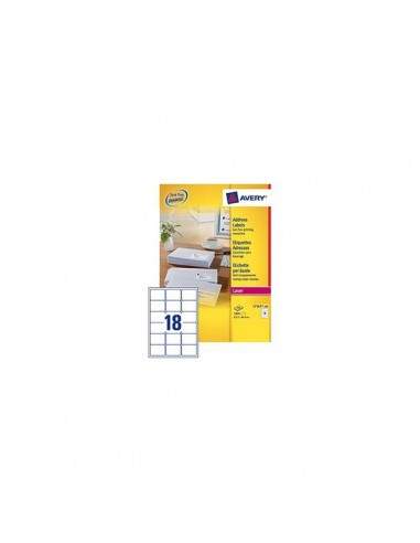 Etichette bianche QuickPeel™ x indirizzi,ecologiche,FSC Avery - 63,5x46,6 mm - L7161-100 (conf.100)