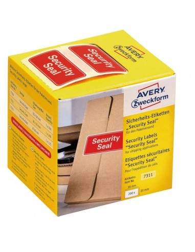 Sigilli di sicurezza Avery "Security Seal "- 78x38 mm - 100 et/rotolo - rosso - 7310