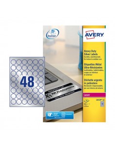 Etichette in PL giallo permanente Avery - laser - 99,1 x 42,3mm - et/ff 12 - L6107-20 (conf.20)