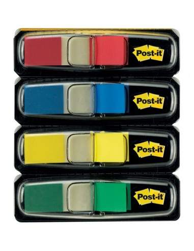 Post-it® Index Mini 683 - blu, giallo, rosso, verde - 683-4 (conf.4)