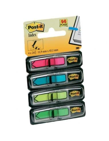 Post-it® Index Mini 684 - azzurro, giallo, rosa, verde - 684-ARR4 (conf.4)