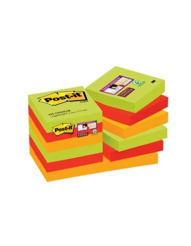 Foglietti Post-it® Super Sticky Marrakesh Post-It - 47,6x47,6 mm - 622-12SSMAR-EU (conf.12)