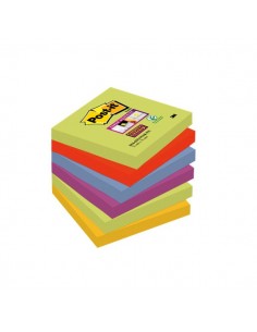 Foglietti Post-It® Super Sticky Marrakesh  - 76x76 mm - 654-6Ss Mar-Eu (Conf.6)