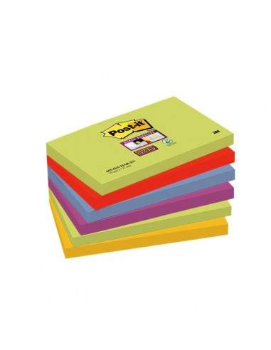 Foglietti Post-It® Super Sticky Marrakesh  - 76x127 mm -  655-6Ss Mar-Eu (Conf.6)