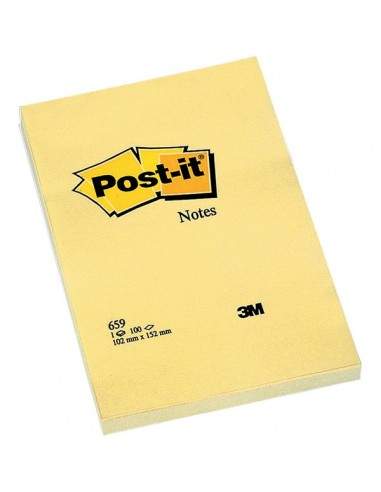 Post-it® Large Note - 102x152 mm - giallo canary - neutra - 659