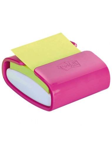 Dispenser ricaricabile per foglietti Post-it® Z-Notes PRO - 76x76 mm - bianco e fucsia - PRO-C-1SSC-EU