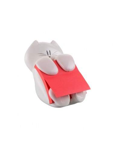 Dispenser Gatto Emotional Post-it® Z-Notes - 76x76 mm - bianco - rosso rubino - CAT-330
