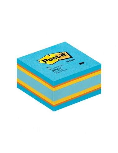 Post-it® Cubi colorati e Canary - Balance - 76x76 mm - arancio, blu, giallo - 2030-BA