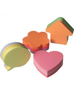 Post-it® Cubi sagomati - cuore - assortiti - 2007-H