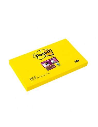 Post-it® Super Sticky - 76x127 mm - giallo oro - neutra - 90 - 655-S Post-It - 1