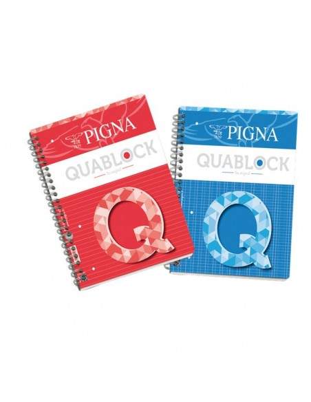 Blocco QUABLOCK con spirale wire-o Pigna - A4 - 5 mm - 120 ff - 02000015M Blocco QUABLOCK con spirale wire-o Pigna - A4 - 5 mm - 120 ff - 02000015M