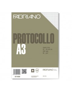Fogli protocollo Fabriano - standard - 4 mm -66 g/mq - 02710566 (conf.200) Fabriano - 1