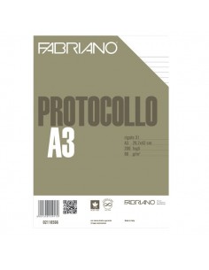 Fogli protocollo Fabriano - standard - rigato a 31 - 66 g/mq - 02110566 (conf.200) Fabriano - 1