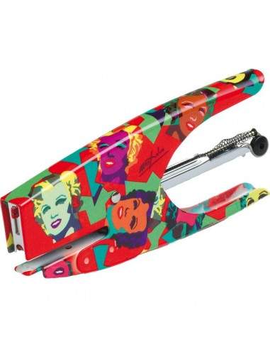 Cucitrice manuale a pinza POP OFFICE COLLECTION acciaio cromato Marylin - 0083 Iternet - 1