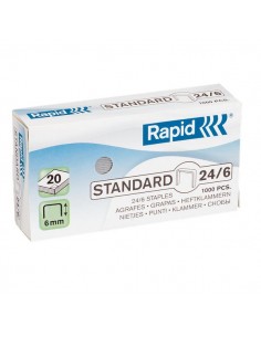 Punti universali Rapid - Punti metallici 24/6 - 24855600 (conf.1000)