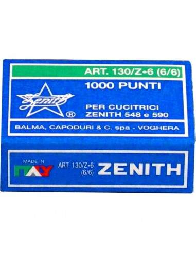 Punti metallici Zenith - 130/Z6 (6/6) - 130/Z6 (conf.10x1000)