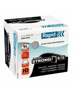 Punti per alti spessori Rapid - Punti metallici 9/12 Super Strong - 24871400 (conf.5000)
