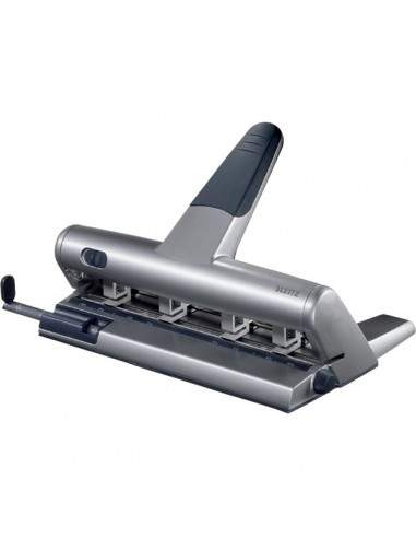 Perforatore Leitz 5114 Akto a foratura variabile - grigio metallizzato - 51140184