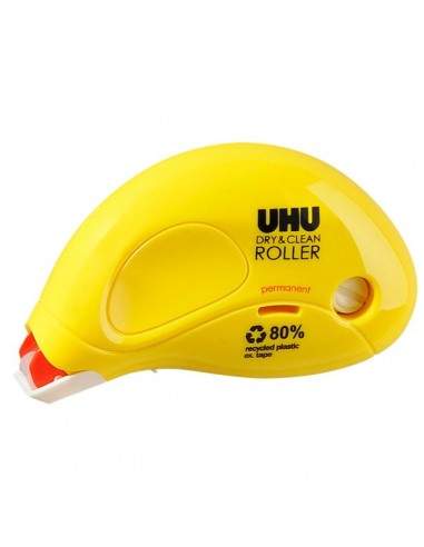 Colle Roller usa e getta Dry&Clean UHU - 8,5 m - permanente - D1671/D1672