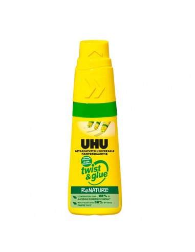 Colla UHU® Twist & Glue ReNature - 35 ml - senza solventi - D9298