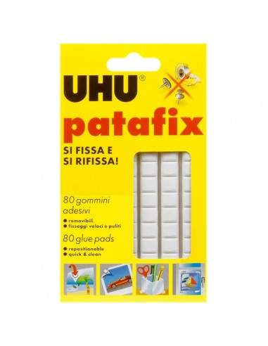 Gomma adesiva UHU® Patafix - bianco - 10x17 cm - D1573/D1620 (conf.80)