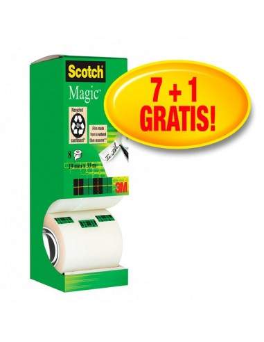 Value Pack nastro adesivo Scotch® Magic™ 810 – 19 mm x 33 m - VP 8RT  MAGIC 810 (conf.8)