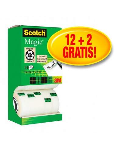Nastro adesivo Scotch® Magic™ 810 Value Pack - 19 mm x 33 m - 8-1933R14TPR (conf.14)