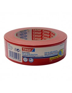 Nastro telato colorato Tesa - 38 mm x 25 m - rosso - 56359-00003-00