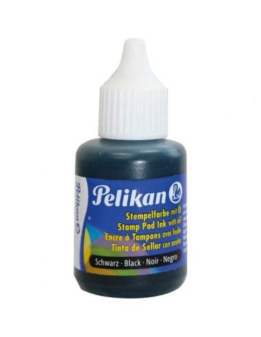 Inchiostro con olio per timbri Pelikan - nero - 30 ml - 0BBB11