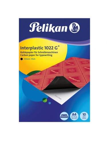 Carta carbone Interplastic 1022G Pelikan - nero - 0C01AA (conf.10)