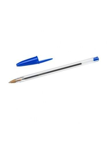 Penna a sfera Cristal® Bic - Medium - blu - 1 mm - 8373609 (conf.50)