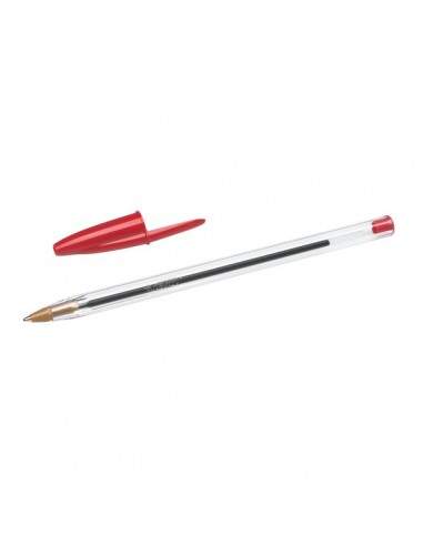 Penna a sfera Cristal® Bic - Medium - rosso - 1 mm - 8373619 (conf.50)