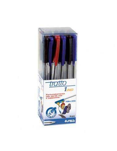 Penna a sfera Tratto 1  - assortito - 821200 (conf.24)