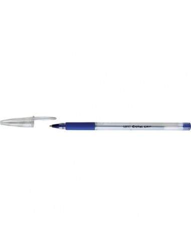 Penna a sfera Cristal Grip Bic - blu - 1 mm - 889985 (conf.20)