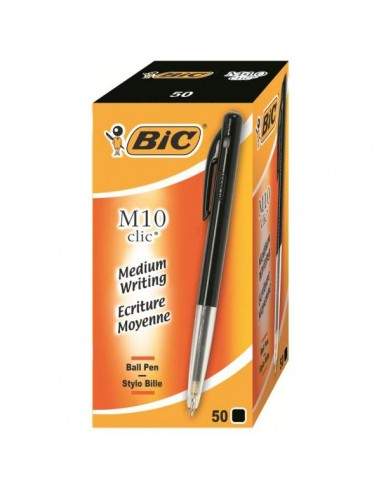 Penne a sfera M10 Bic - nero - 1199190125 (conf.50)