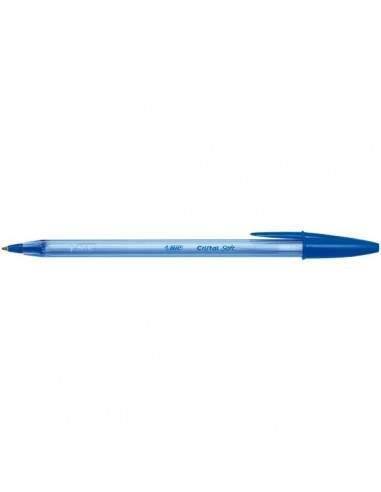 Penna a sfera Cristal Soft Easy Glide Bic - Blu - 951434 (conf.50)