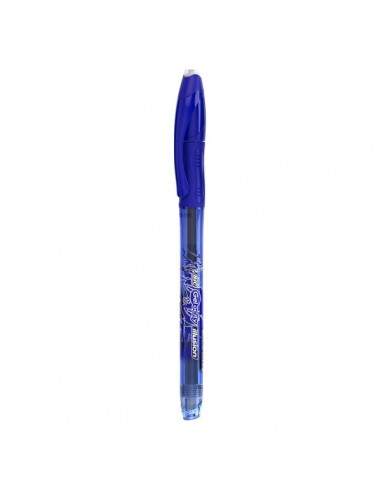 Penna cancellabile Gelocity Illusion Gel Bic - 0,7 mm - blu - 943440 (conf.12)